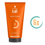 6x Taft Maxx Power Gel Tube 150ml