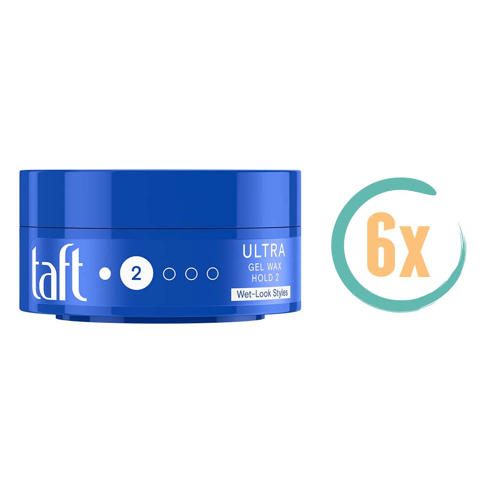 6x Taft Ultra Gel Wax 75ml