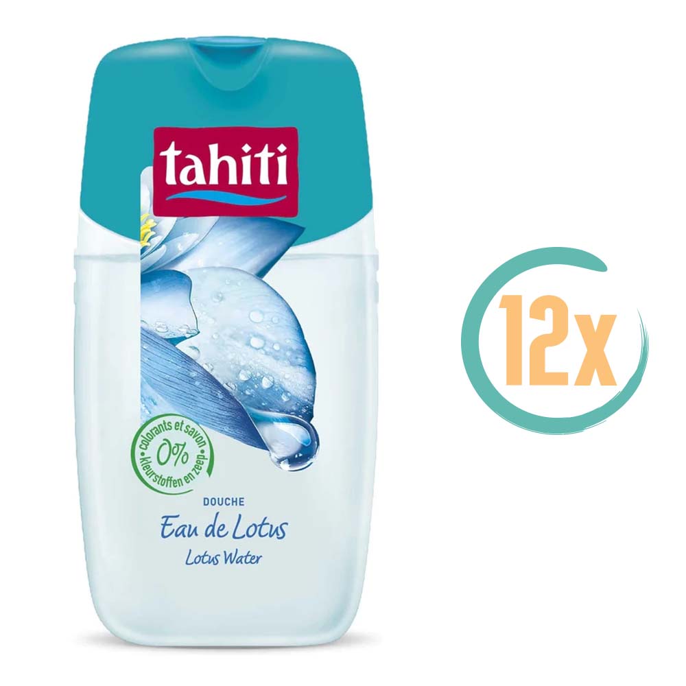 12x Tahiti Lotus Water Douchegel 250ml