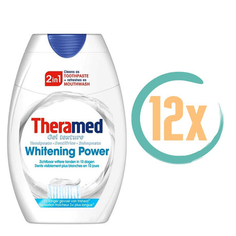 12x Theramed Tandpasta 2in1 Whitening Power 75ml, VoordeligInslaan.nl