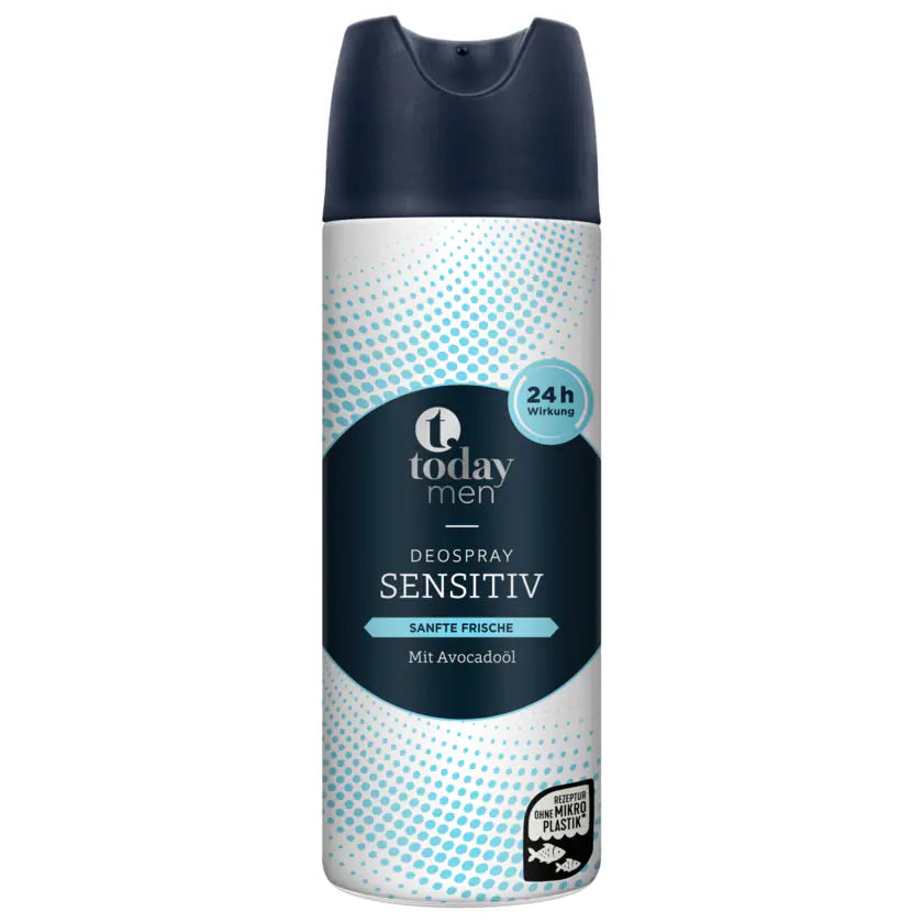 6x Today Men Sensitive Deospray 200ml