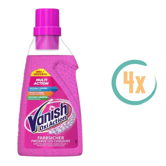 4x Vanish Oxi Action Vloeibare Wasbooster 750ml