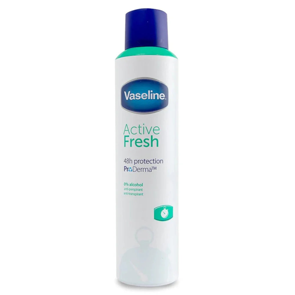 3x Vaseline Active Fresh Deospray 250ml, VoordeligInslaan.nl