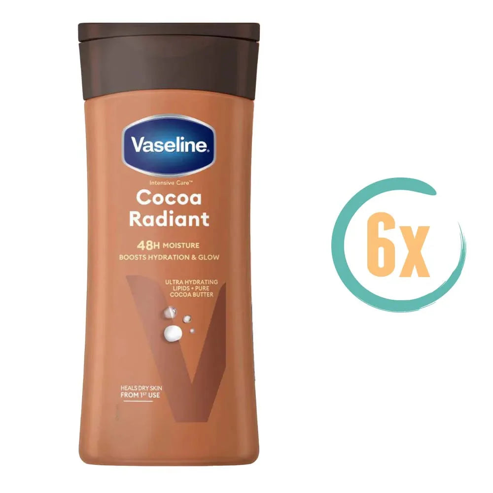 6x Vaseline Cocoa Bodylotion 200ml