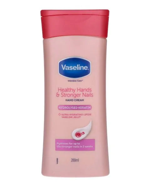 6x Vaseline Healthy Hands & Stronger Nails Handcreme 200ml