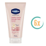 6x Vaseline Healthy Hands & Stronger Nails Handcrème 75ml