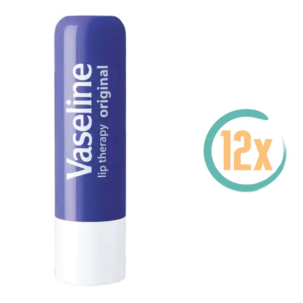 12x Vaseline Lipcare Original Stick