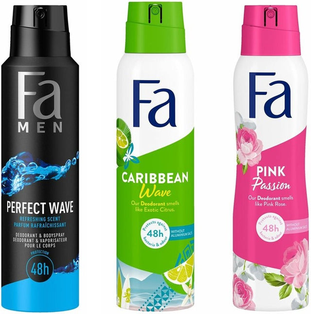 Fa Deospray Voordeelpakket 3-Delig, VoordeligInslaan.nl