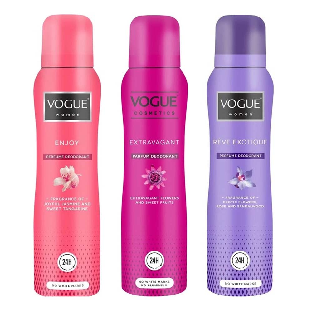 Vogue Deospray Voordeelpakket 3-Delig