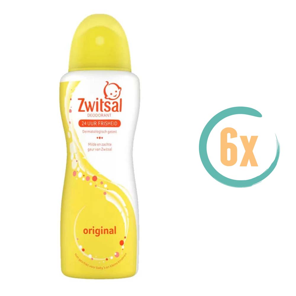 6x Zwitsal Original Deospray 100ml