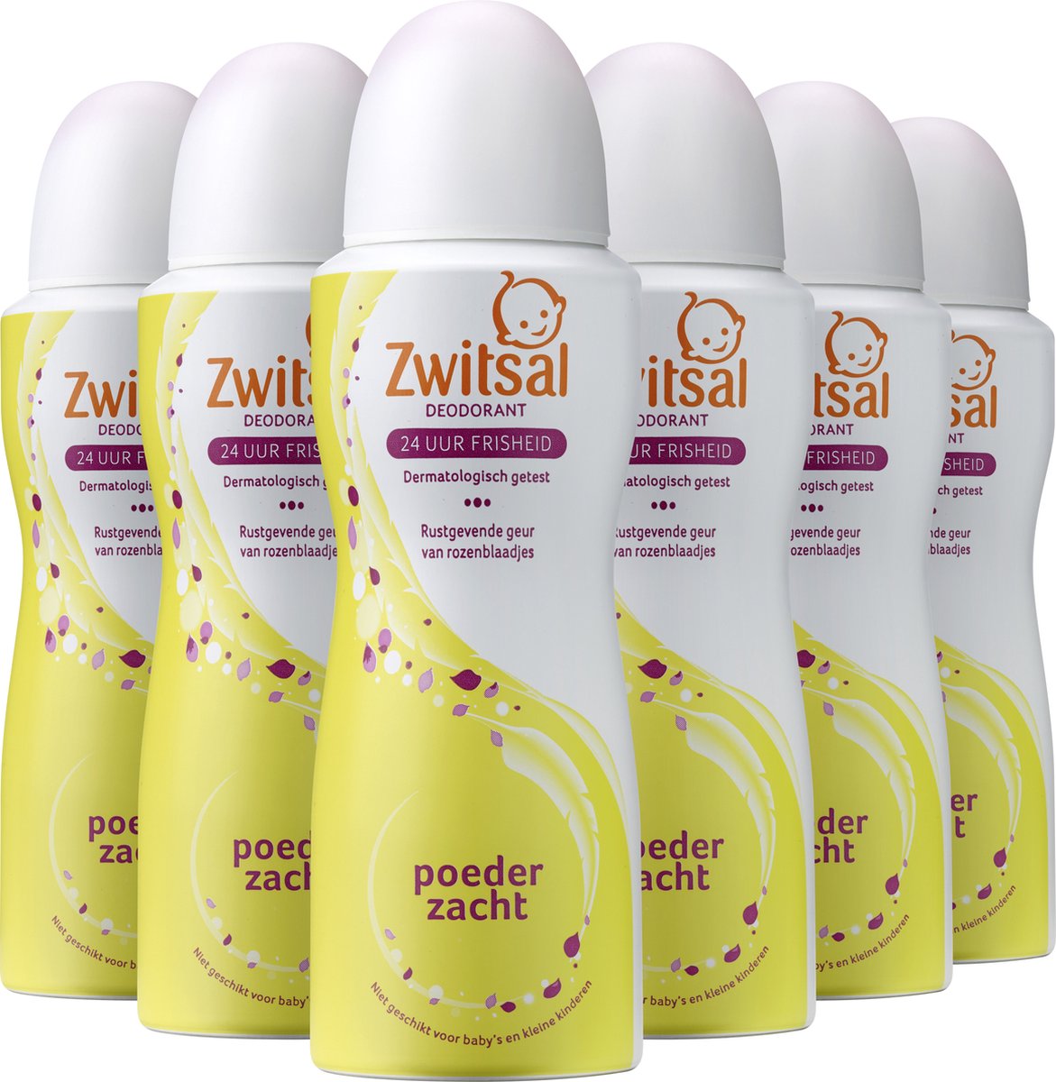 6x Zwitsal Poederzacht Deospray 100ml