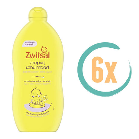 6x Zwitsal Zeepvrij Schuimbad 700ml, VoordeligInslaan.nl