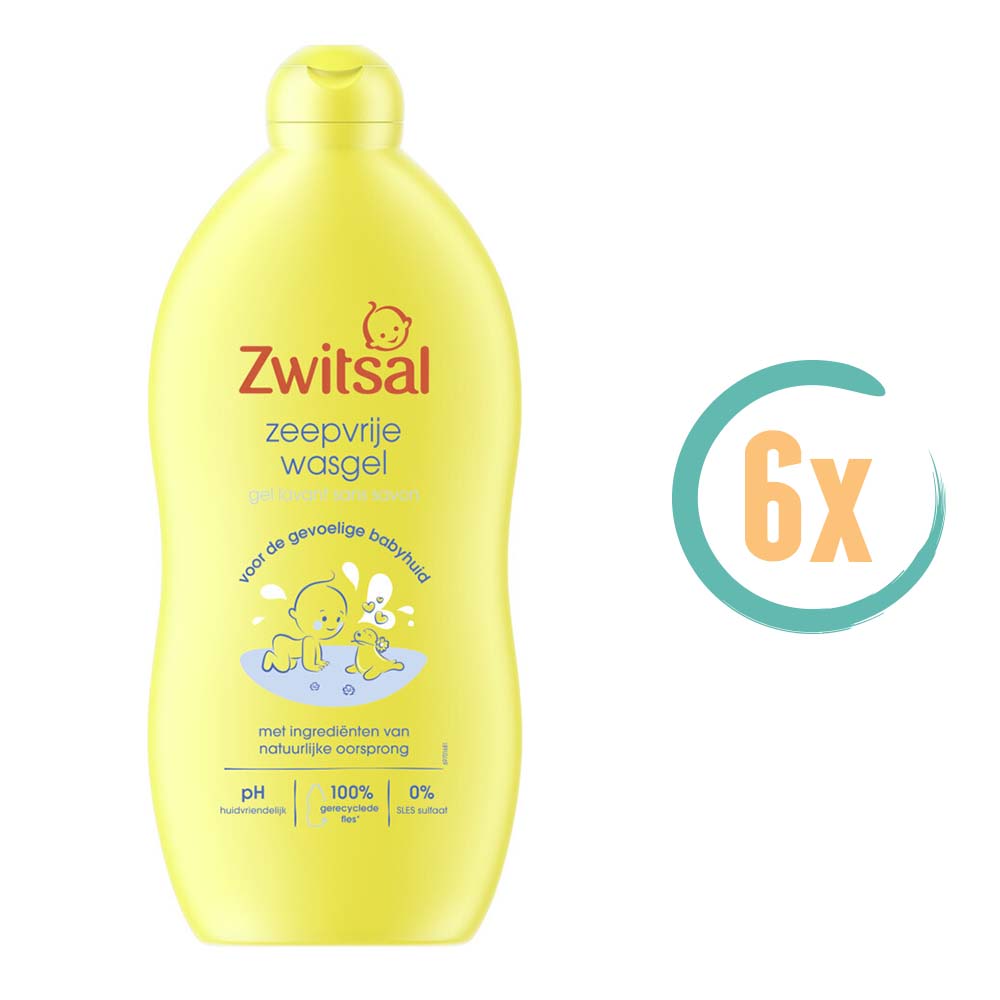 6x Zwitsal Zeepvrije Wasgel 700ml