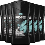 6x Axe Apollo 3in1 Douchegel 250ml, VoordeligInslaan.nl