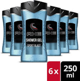 6x Axe Sport Blast 3in1 Douchegel 250ml