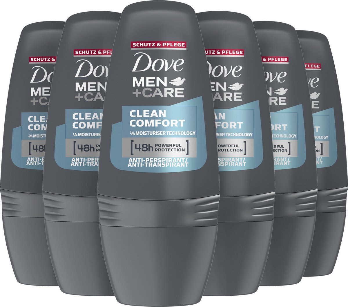 6x Dove Clean Comfort Deoroller 50ml, VoordeligInslaan.nl