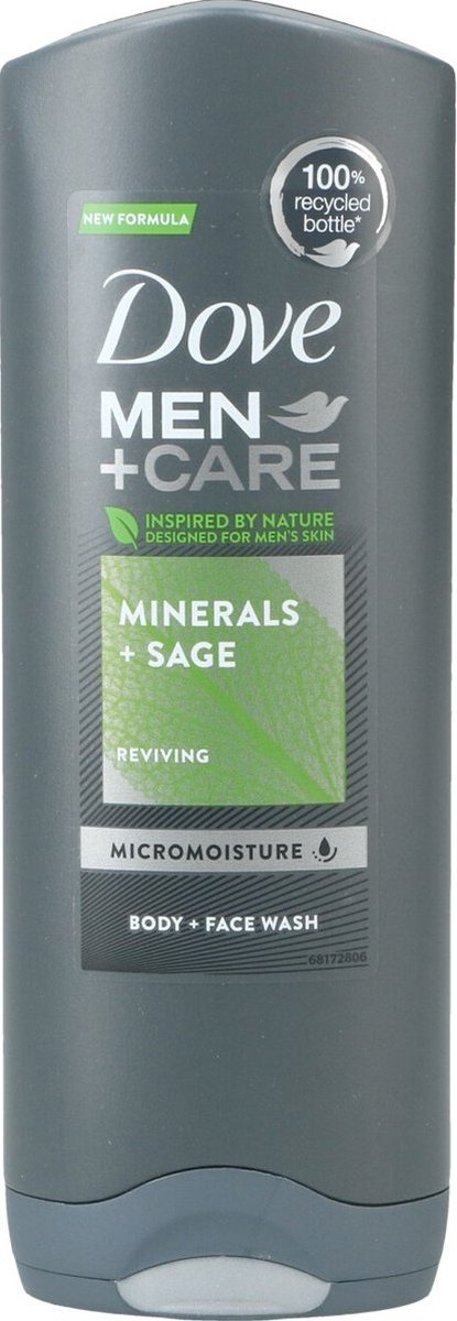 6x Dove Elements Minerals & Sage Douchegel 250ml, VoordeligInslaan.nl