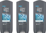 3x Dove Men Clean Comfort Douchegel 400ml