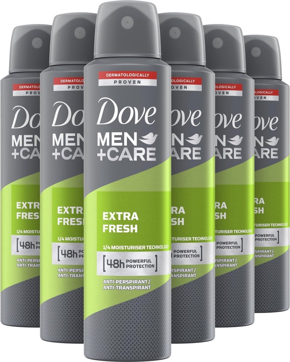 6x Dove Extra Fresh Deospray 250ml, VoordeligInslaan.nl