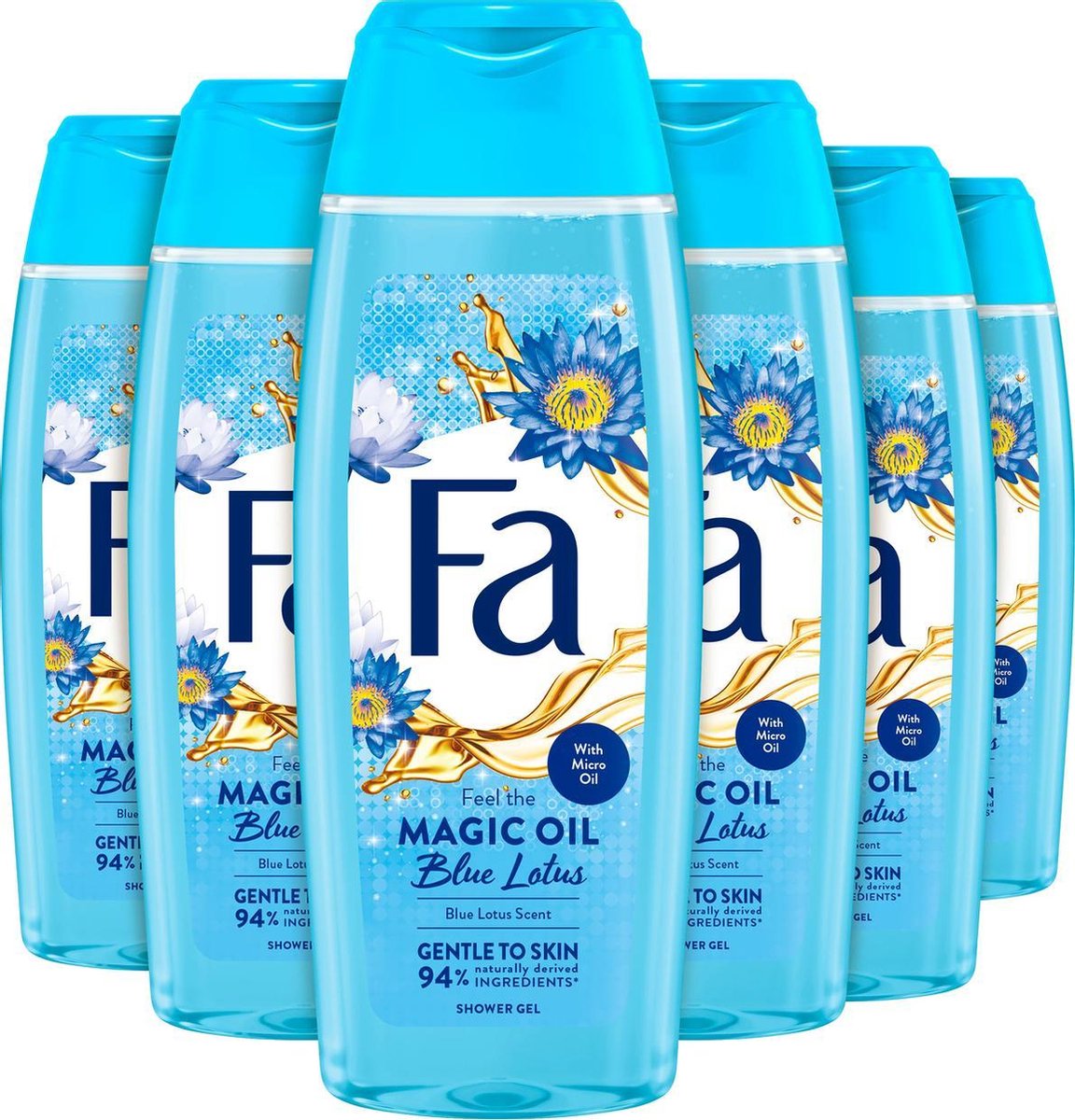 6x Fa Magic Oil Blue Lotus Douchegel 250ml