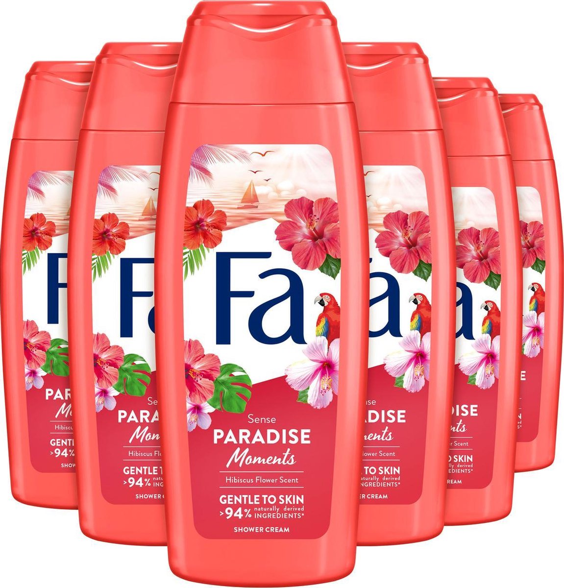 6x Fa Paradise Moments Douchecrème 250ml