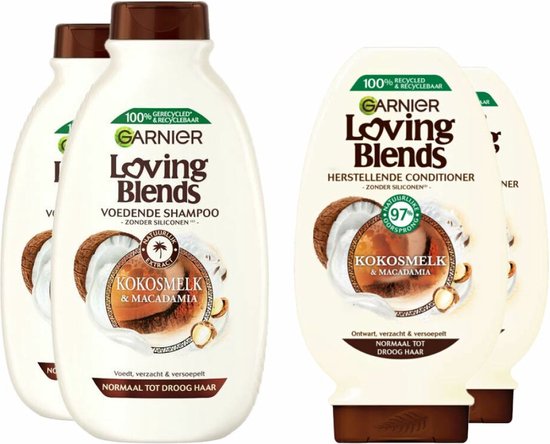 Garnier Kokos & Macadamia Voordeelpakket 4-Delig