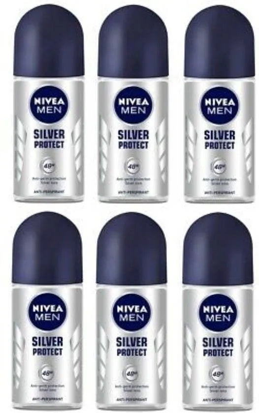 6x Nivea Silver Protect Deoroller 50ml