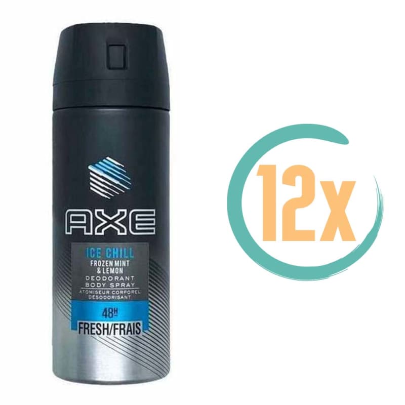 12x Axe Ice Chill Deospray 150ml