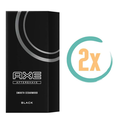 2x Axe Black Aftershave 100ml - Aftershaves