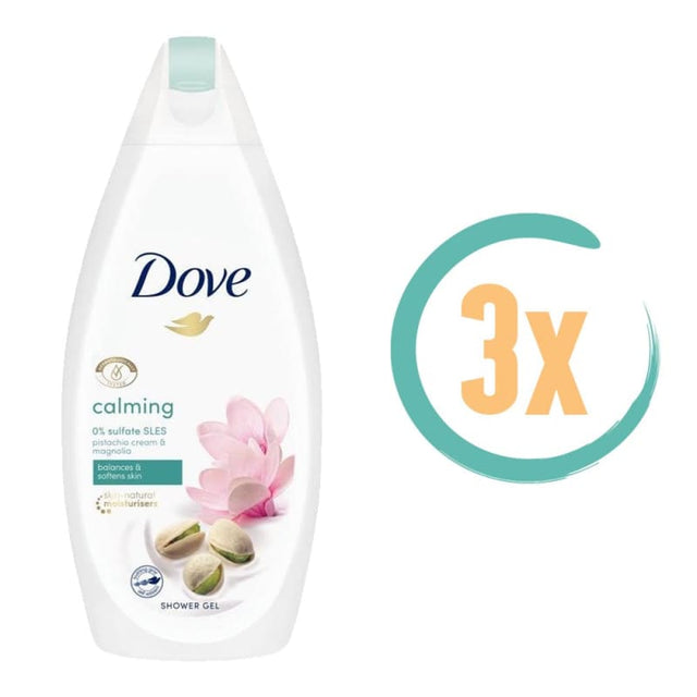 3x Dove Pistache & Magnolia Douchegel 500ml