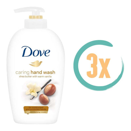 3x Dove Shea Butter & Warm Vanilla Handzeep Pompje 250ml -