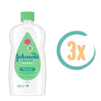 3x Johnson Babyolie Aloë Vera 500ml - Huidverzorging