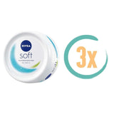 3x Nivea Soft Crème 300ml - Huidverzorging