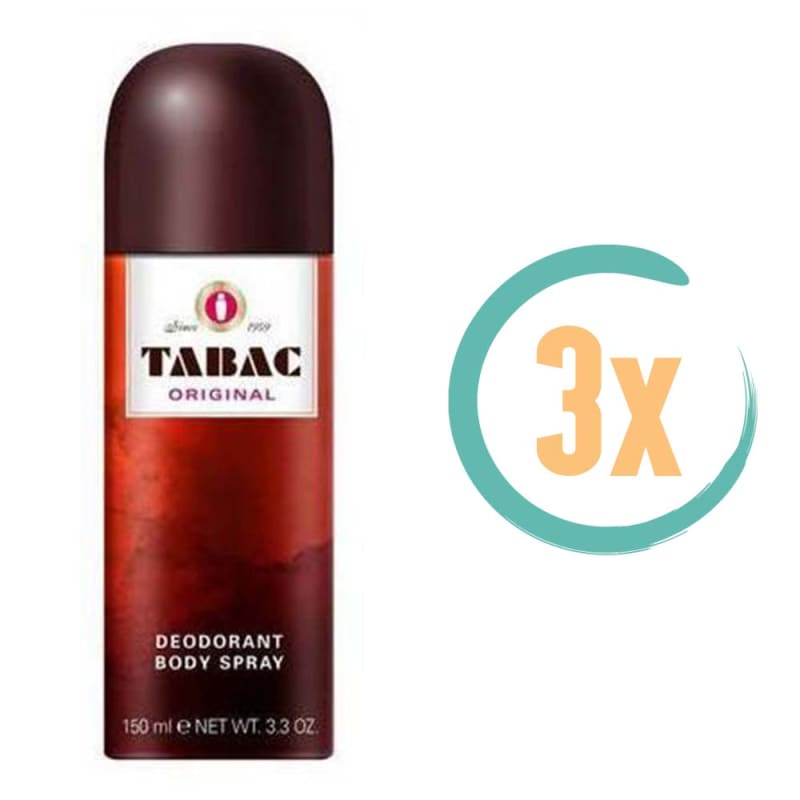 3x Tabac Original Deospray 150ml - Deodorant