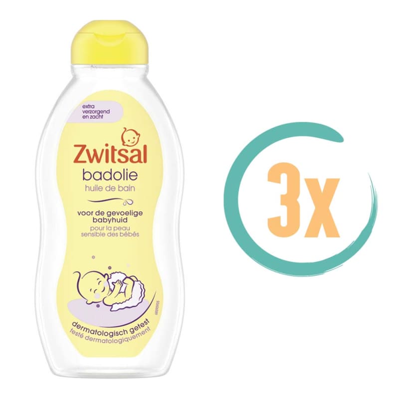 3x Zwitsal Badolie 200ml