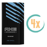 4x Axe Ice Chill Aftershave 100ml