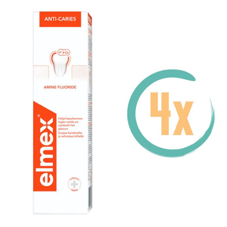 4x Elmex Anti-Cariës Tandpasta 75ml