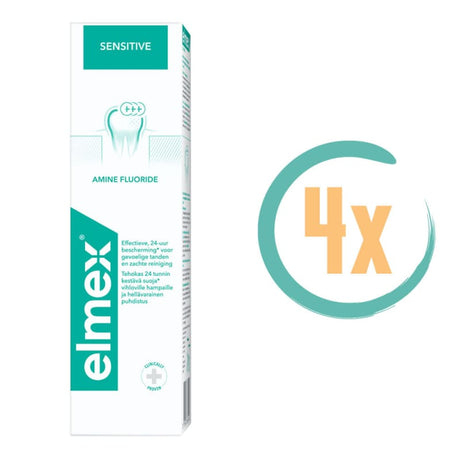 4x Elmex Sensitive Tandpasta 75ml