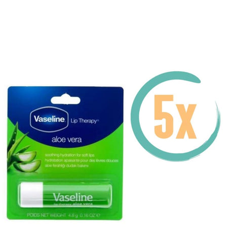 5x Vaseline Lipcare Aloë Vera Stick 4.8gr