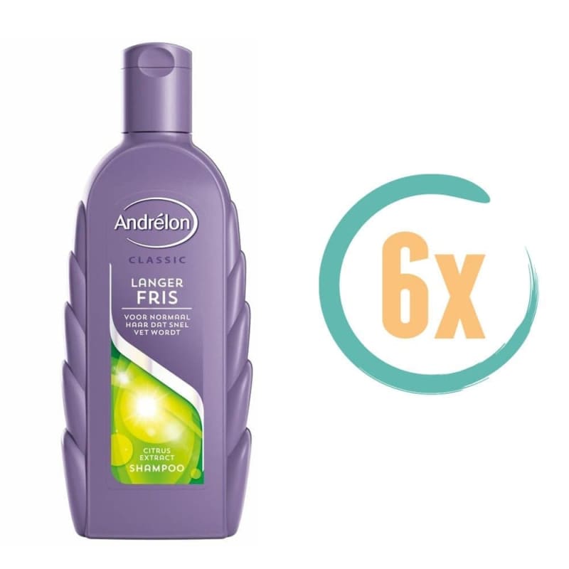 6x Andrelon Langer Fris Shampoo 300ml