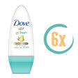 6x Dove Go Fresh Pear & Aloe Vera Deoroller 50ml - Deodorant