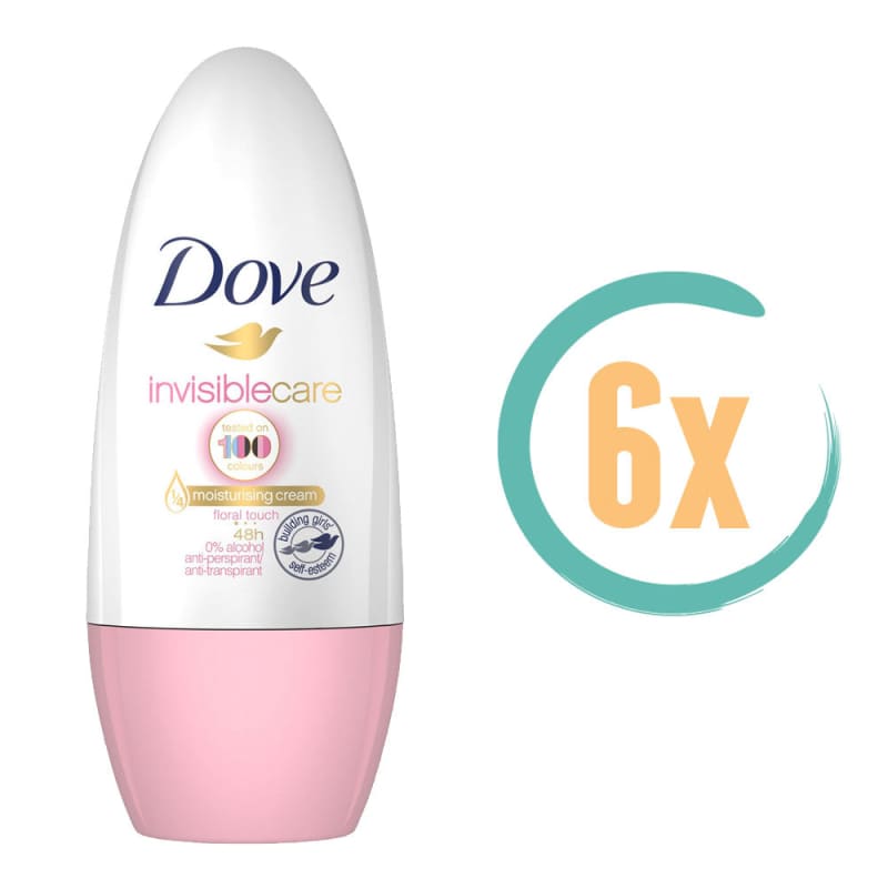 6x Dove Invisible Care Deoroller 50ml - Deodorant