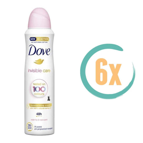 6x Dove Invisible Care Deospray 150ml - Deodorant voor