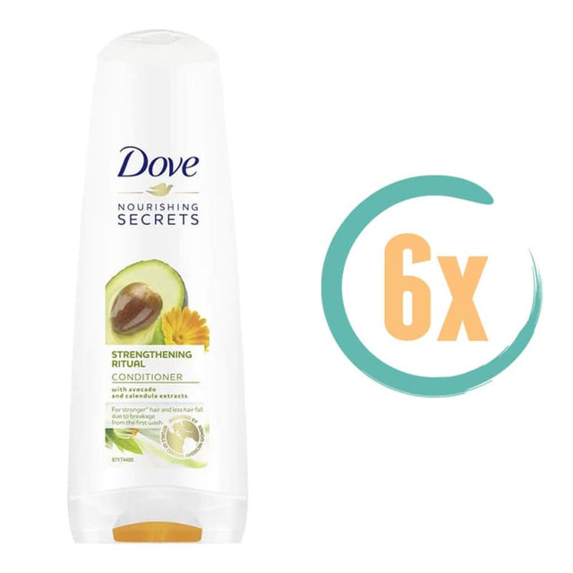 6x Dove Strengthening Ritual Conditioner 200ml -