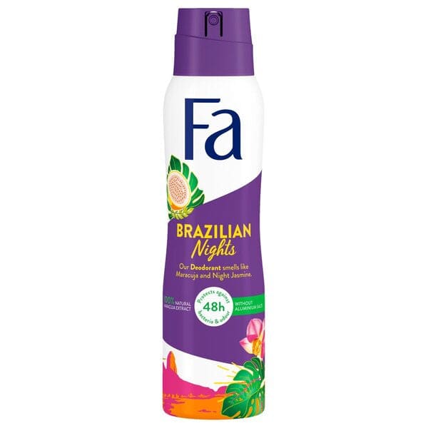 6x Fa Brazilian Nights Deospray 150ml