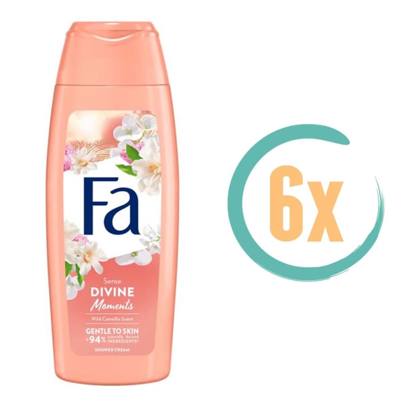 6x Fa Divine Moments Douchecrème 250ml - Douchegel