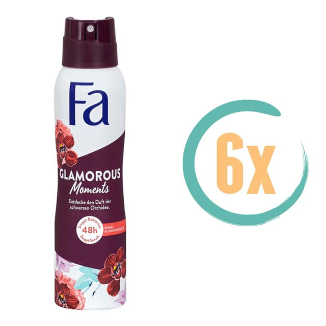 6x Fa Glamorous Moments Deospray 150ml