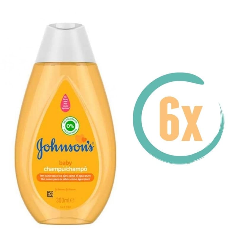 6x Johnson Baby Shampoo 300ml