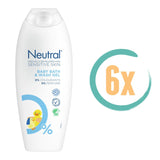 6x Neutral Baby Bath & Wash Gel 250ml - in bad