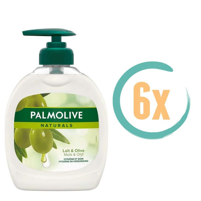 6x Palmolive Melk & Olijf Handzeep 300ml - Vloeibare